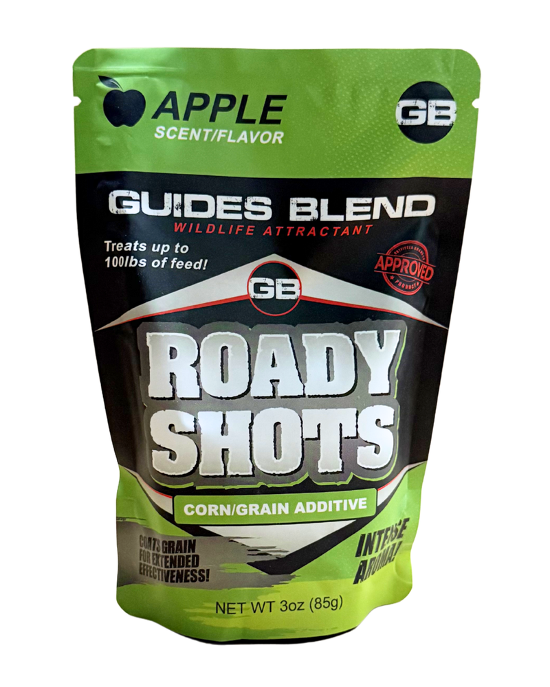 Load image into Gallery viewer, Guides Blend Wildlife Attractant Roady Shots 3 oz
