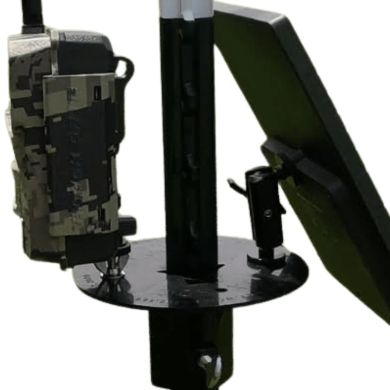 Load image into Gallery viewer, T-Post Trail Camera &amp; Solar Panel Mount — 1 Articulating Arm
