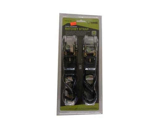 Camo Webbing Ratchet Strap 2pk