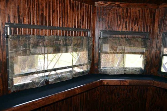 Window Curtains for Hunting Blinds