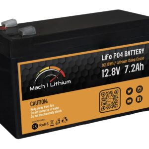 Mach 1 Lithium 12V 7.2AH Battery